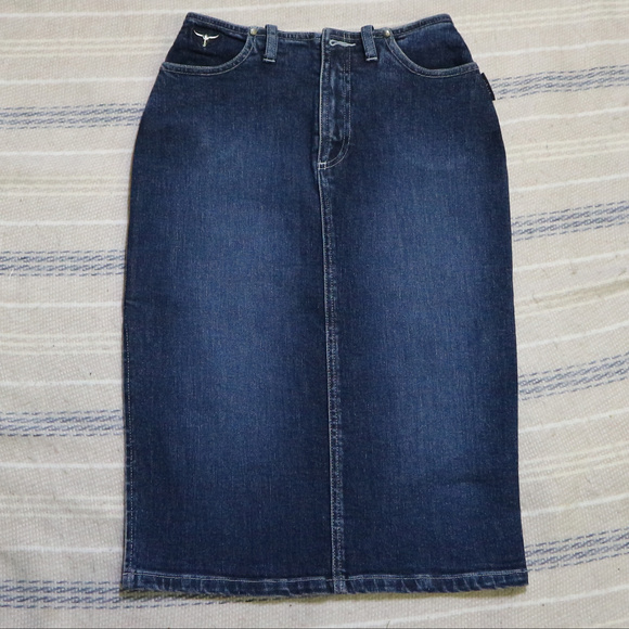 Sergio Valente Dresses & Skirts - Vintage SERGIO VALENTE Blue Denim Pencil Skirt